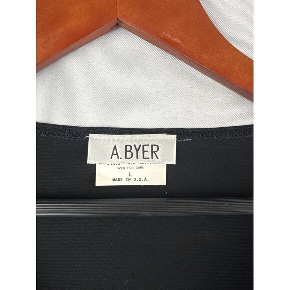 Women’s A. Byer Size Large Black Long Sleeve Sparkly Zebra Print Shirt - Picture 4 of 6